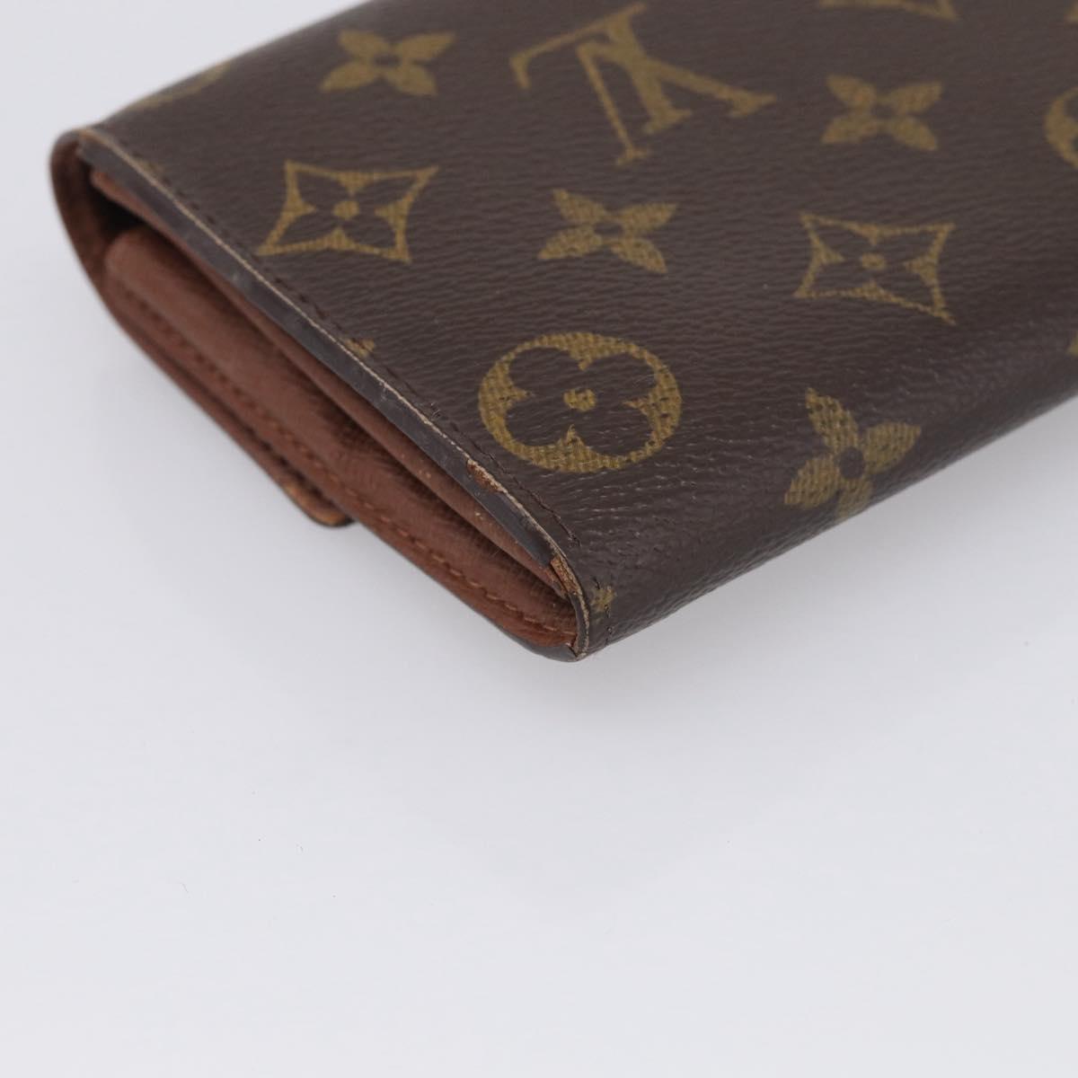 LOUIS VUITTON Monogram Portefeuille Sarah Long Wallet M61734 LV Auth 205745A