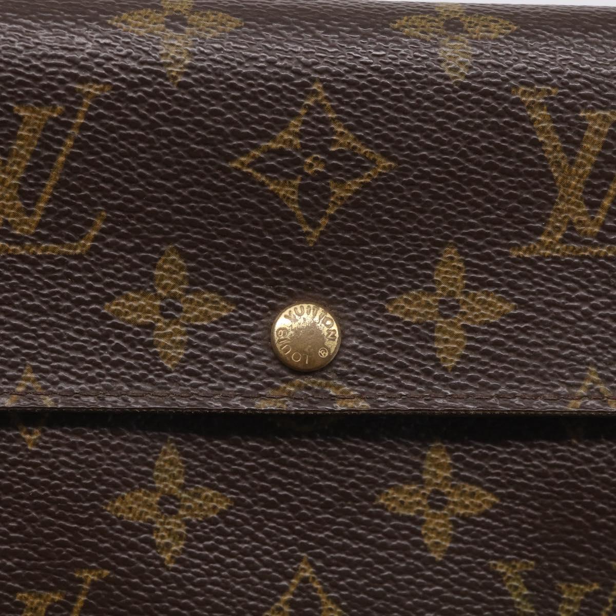LOUIS VUITTON Monogram Portefeuille Sarah Long Wallet M61734 LV Auth 205745A