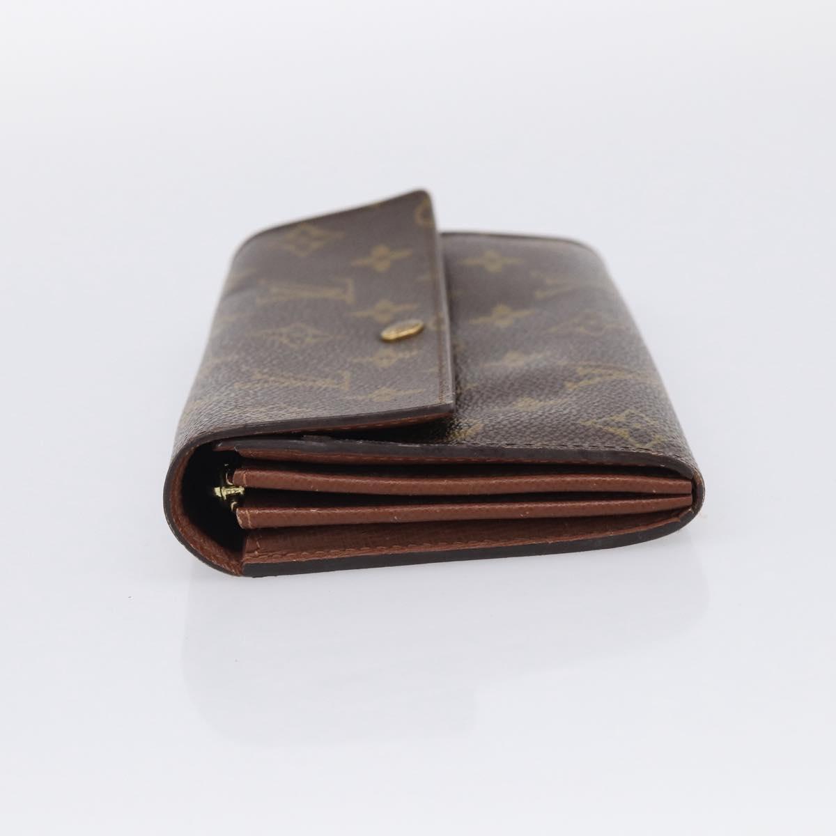 LOUIS VUITTON Monogram Portefeuille Sarah Long Wallet M61734 LV Auth 205745A