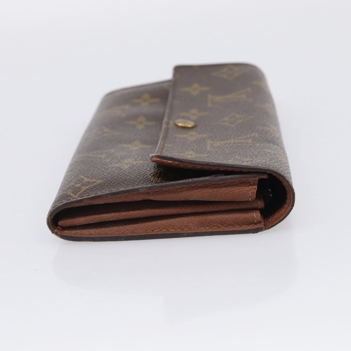 LOUIS VUITTON Monogram Portefeuille Sarah Long Wallet M61734 LV Auth 205745A