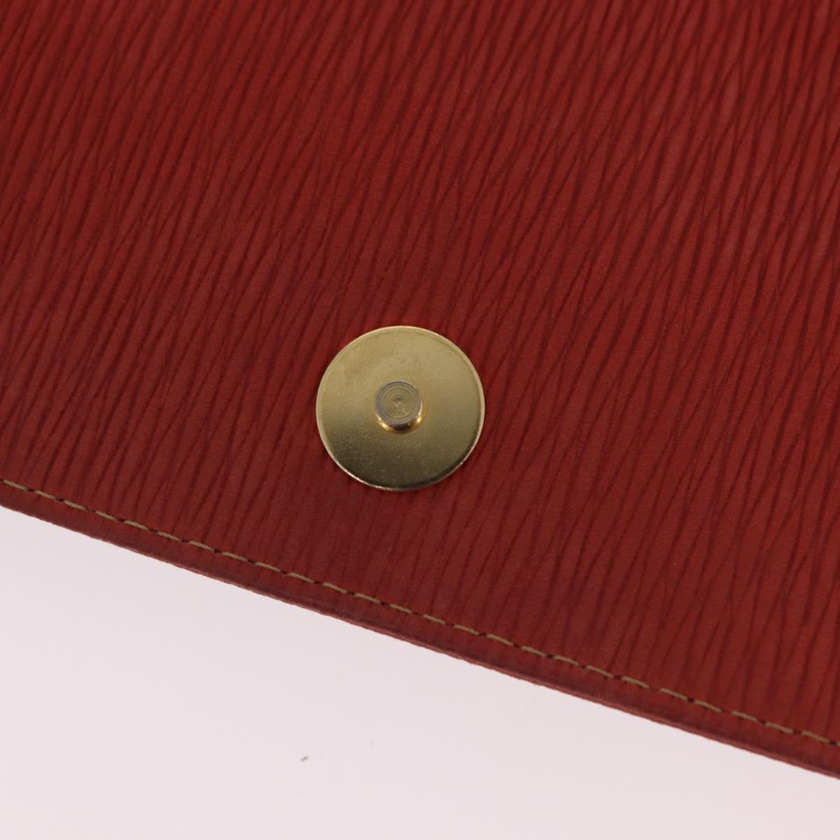 LOEWE Velazquez Tote Bag Leather 2way Red Gold Tone Auth 205801A
