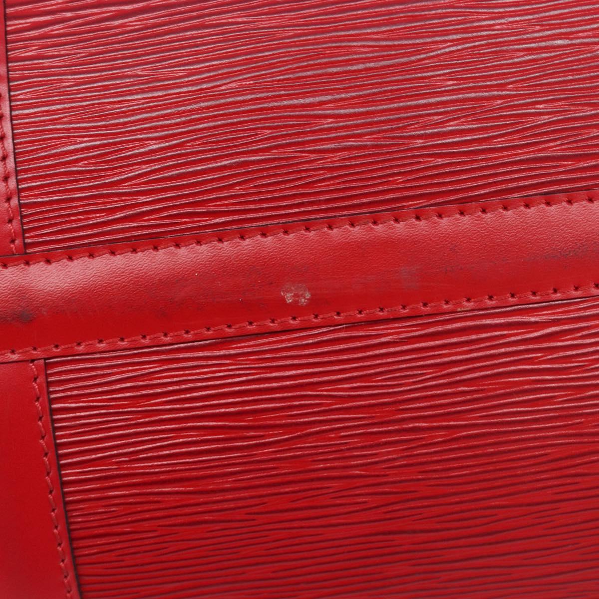 LOUIS VUITTON Epi Keepall 50 Boston Bag Red M42967 LV Auth 205802A