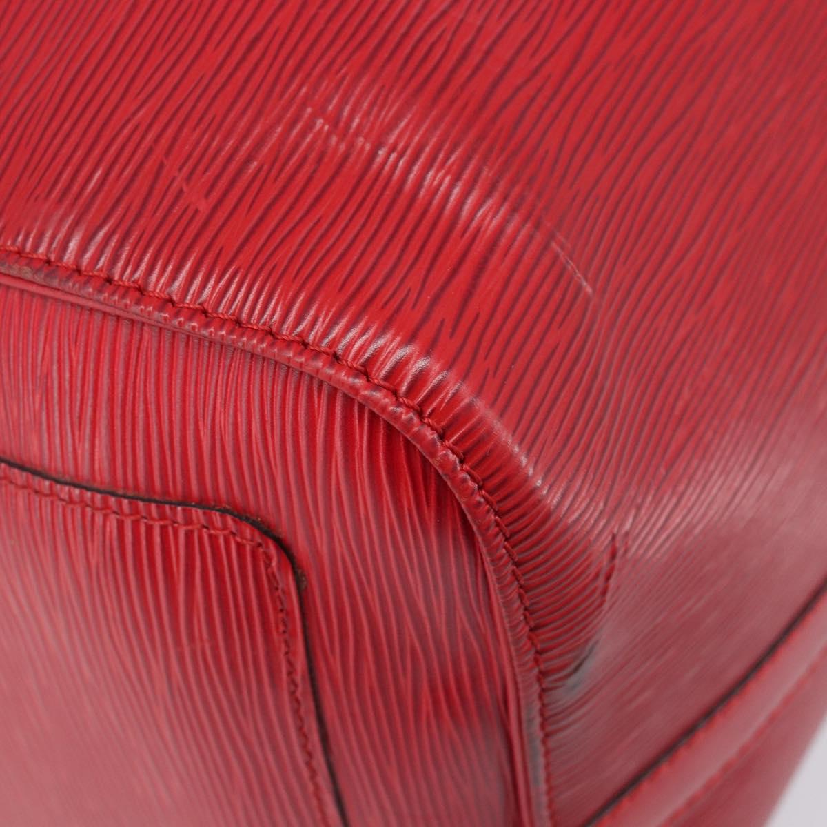 LOUIS VUITTON Epi Keepall 50 Boston Bag Red M42967 LV Auth 205802A