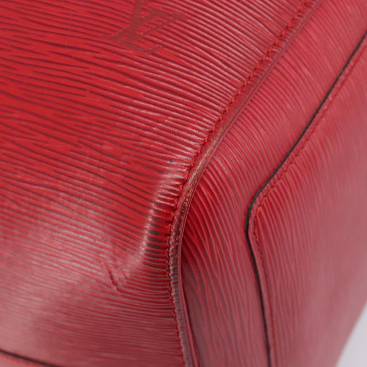 LOUIS VUITTON Epi Keepall 50 Boston Bag Red M42967 LV Auth 205802A