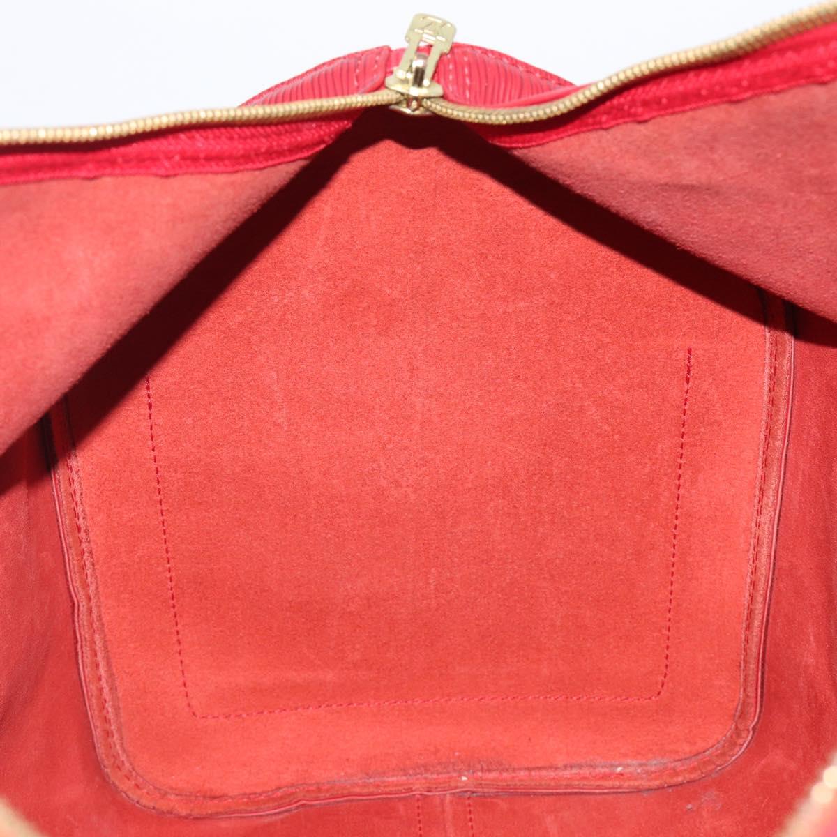 LOUIS VUITTON Epi Keepall 50 Boston Bag Red M42967 LV Auth 205802A