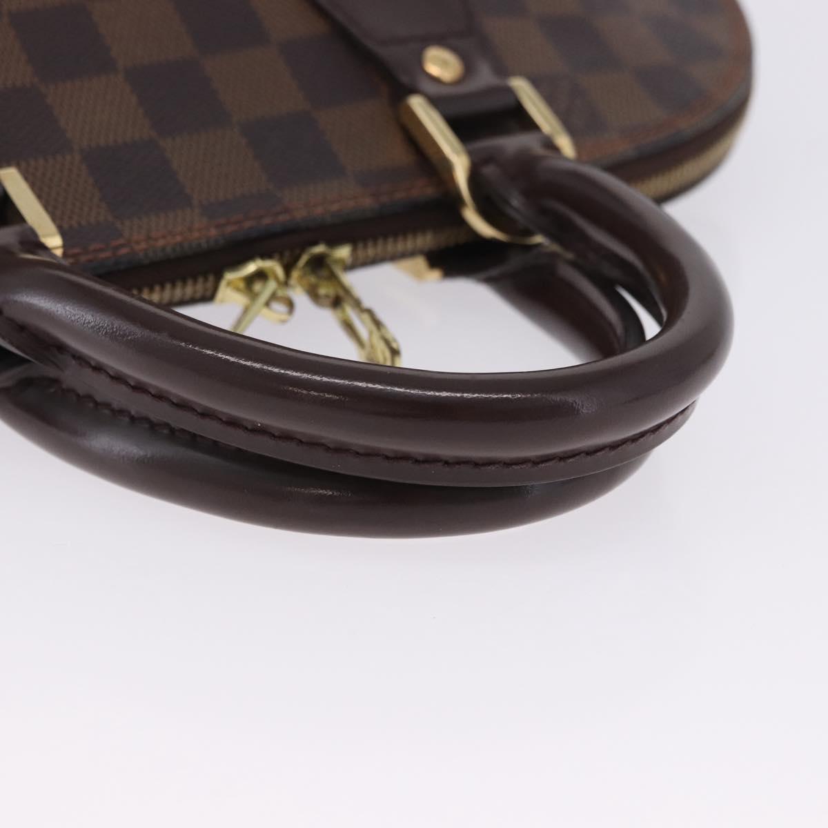 LOUIS VUITTON Damier Ebene Alma Hand Bag N51131 LV Auth 205811A