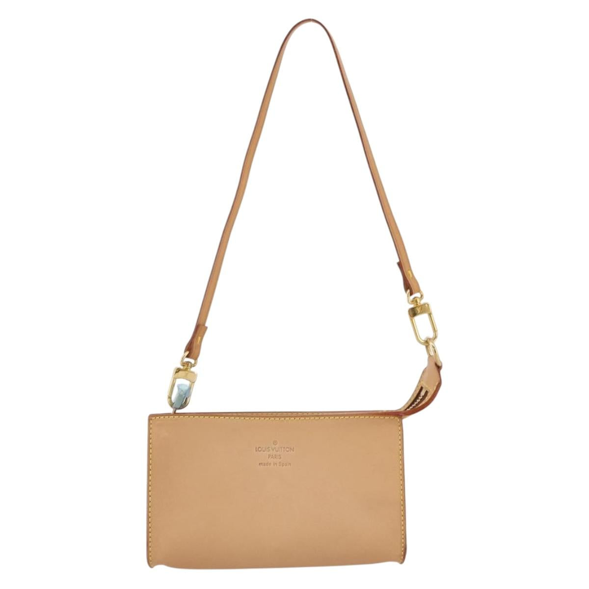 LOUIS VUITTON Nomad Cabas Cruise Pouch Beige LV Auth 205813A