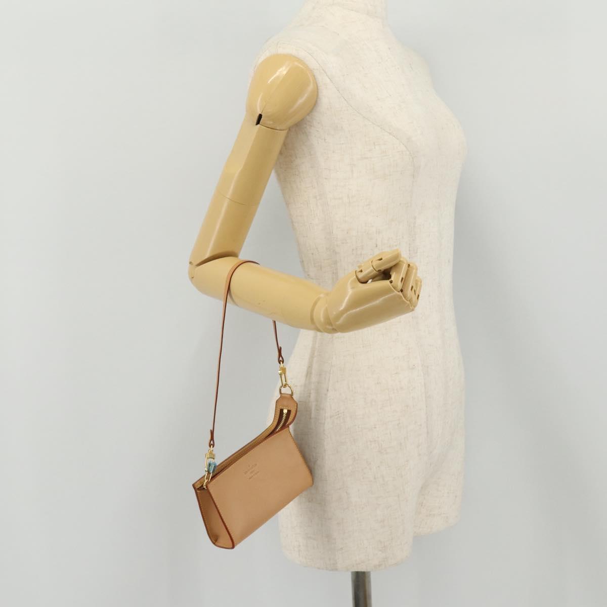 LOUIS VUITTON Nomad Cabas Cruise Pouch Beige LV Auth 205813A