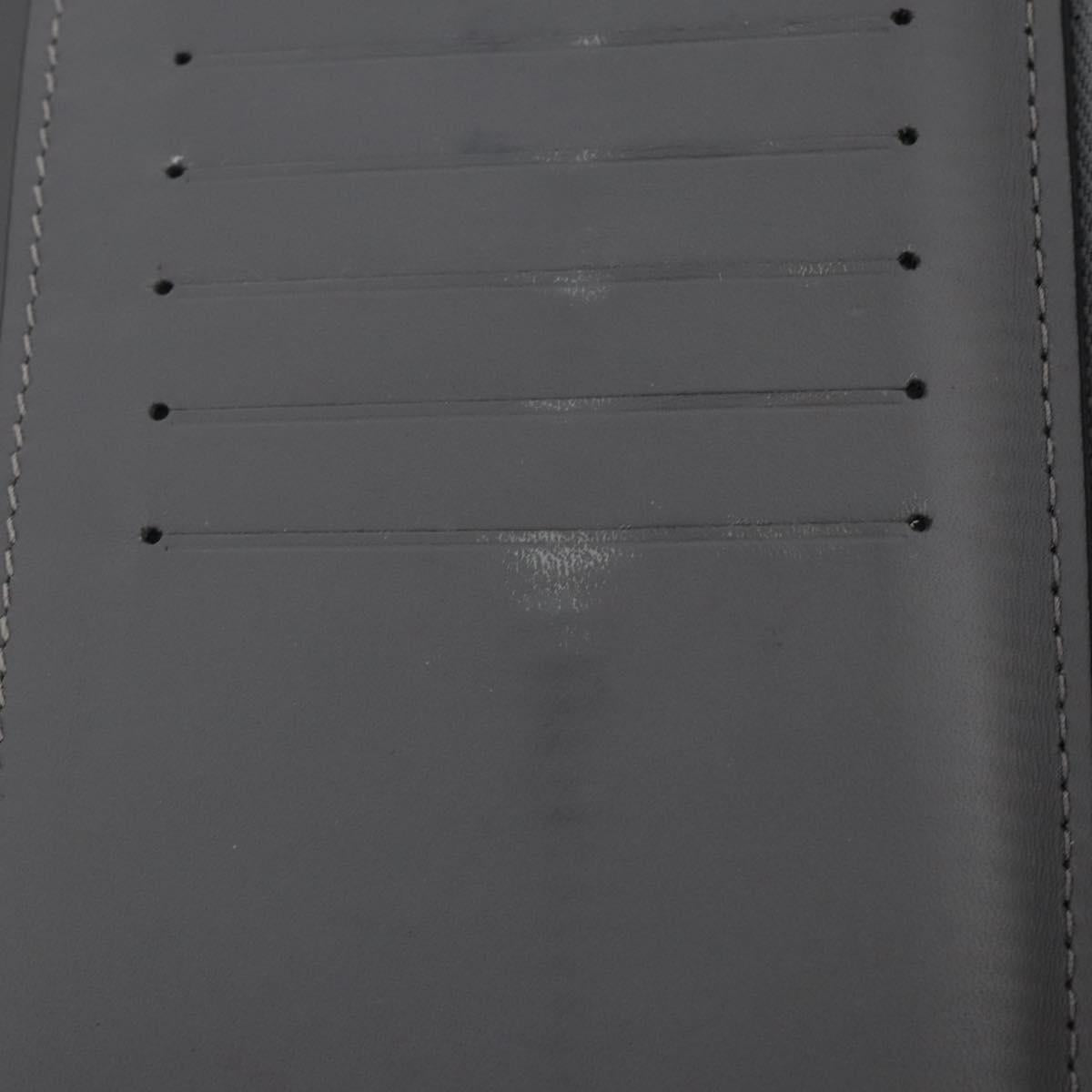 LOUIS VUITTON Monogram Mirror Zippy Wallet Vertical Silver M80808 Auth 205814A