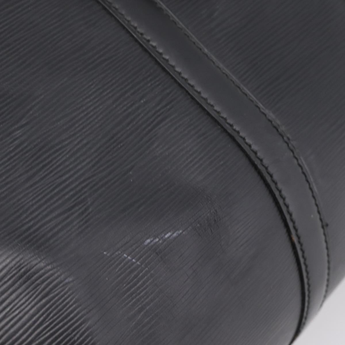 LOUIS VUITTON Epi Keepall 45 Boston Bag Noir M42972 LV Auth 205821A