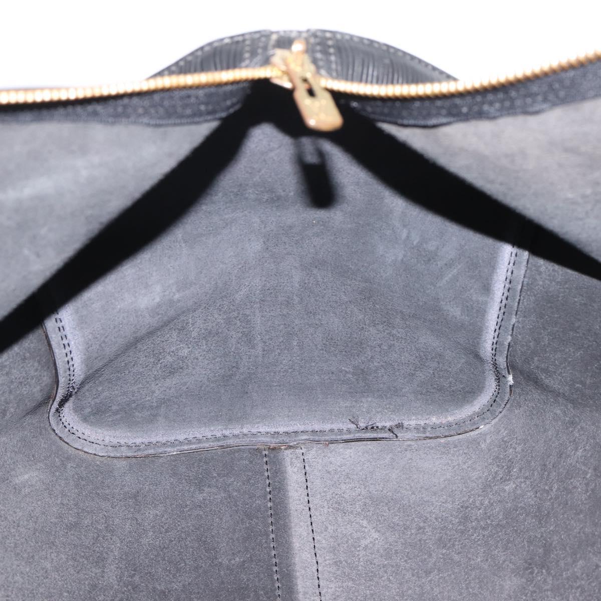 LOUIS VUITTON Epi Keepall 45 Boston Bag Noir M42972 LV Auth 205821A