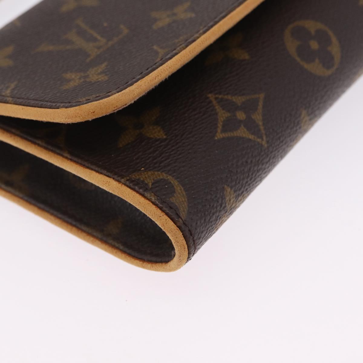 LOUIS VUITTON Monogram Pochette Twin GM Shoulder Bag M51852 LV Auth 205833