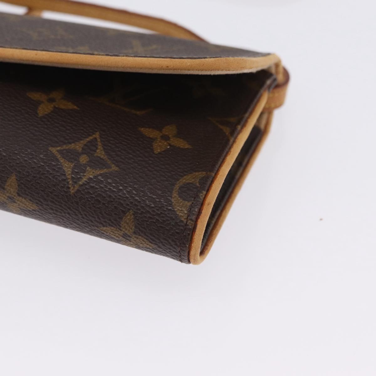 LOUIS VUITTON Monogram Pochette Twin GM Shoulder Bag M51852 LV Auth 205833