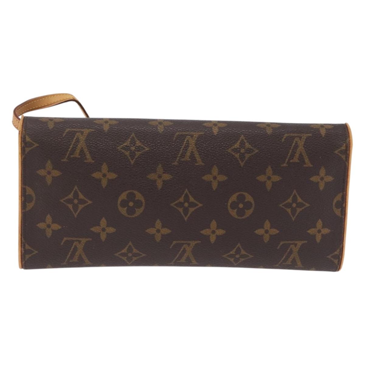 LOUIS VUITTON Monogram Pochette Twin GM Shoulder Bag M51852 LV Auth 205833