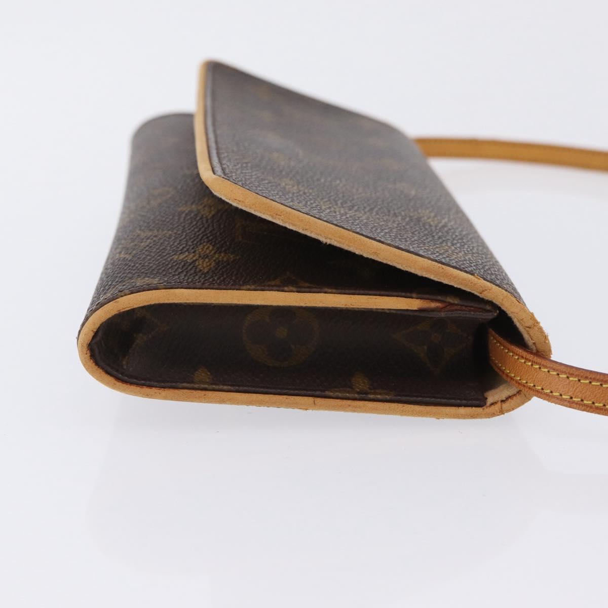 LOUIS VUITTON Monogram Pochette Twin GM Shoulder Bag M51852 LV Auth 205833
