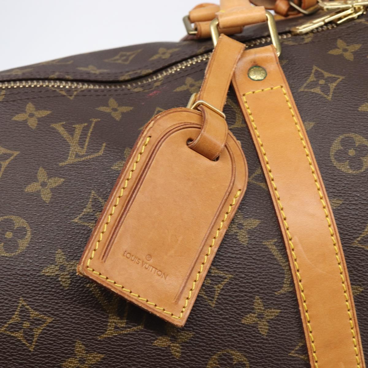LOUIS VUITTON Monogram Keepall 55 Boston Bag M41424 LV Auth 205835A