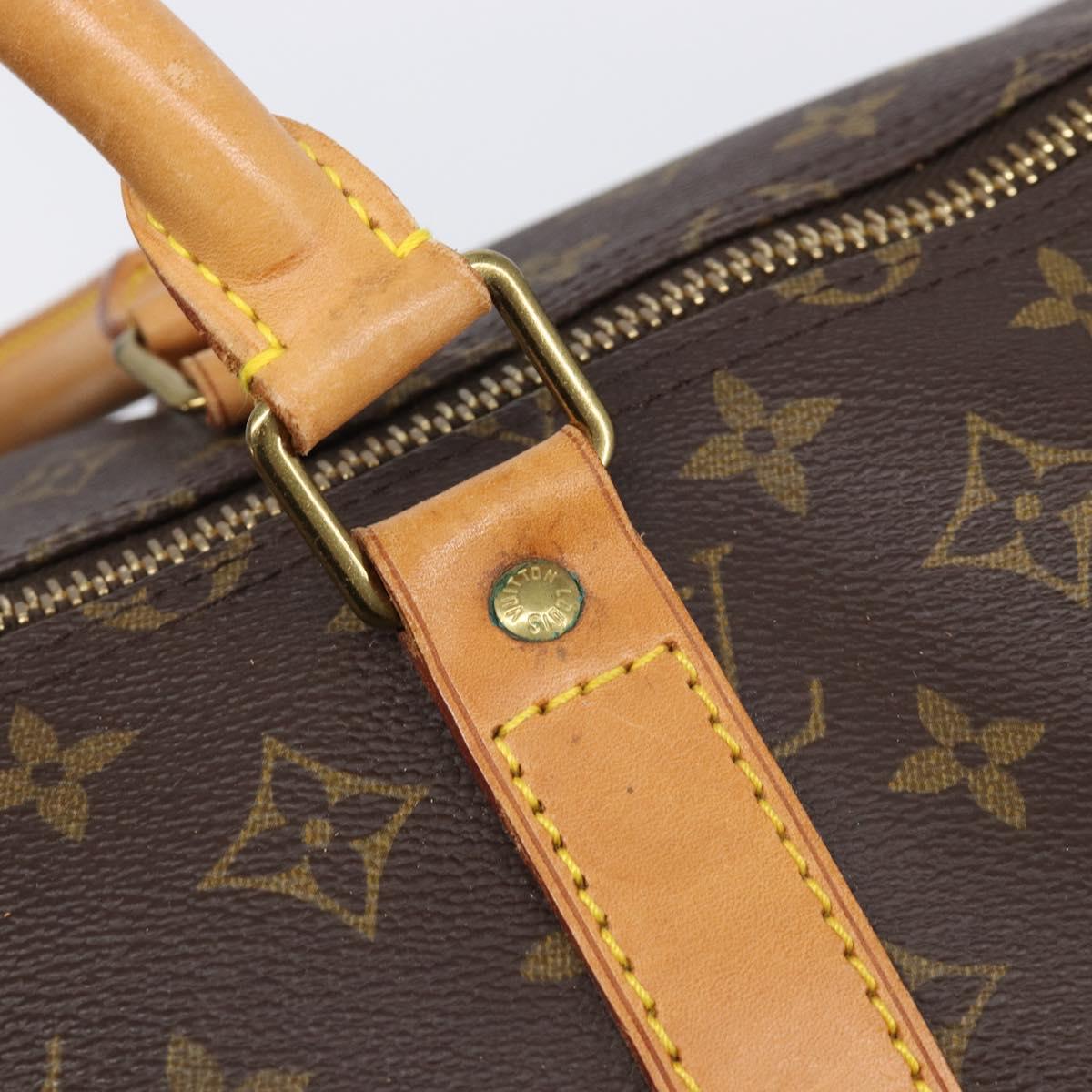 LOUIS VUITTON Monogram Keepall 55 Boston Bag M41424 LV Auth 205835A