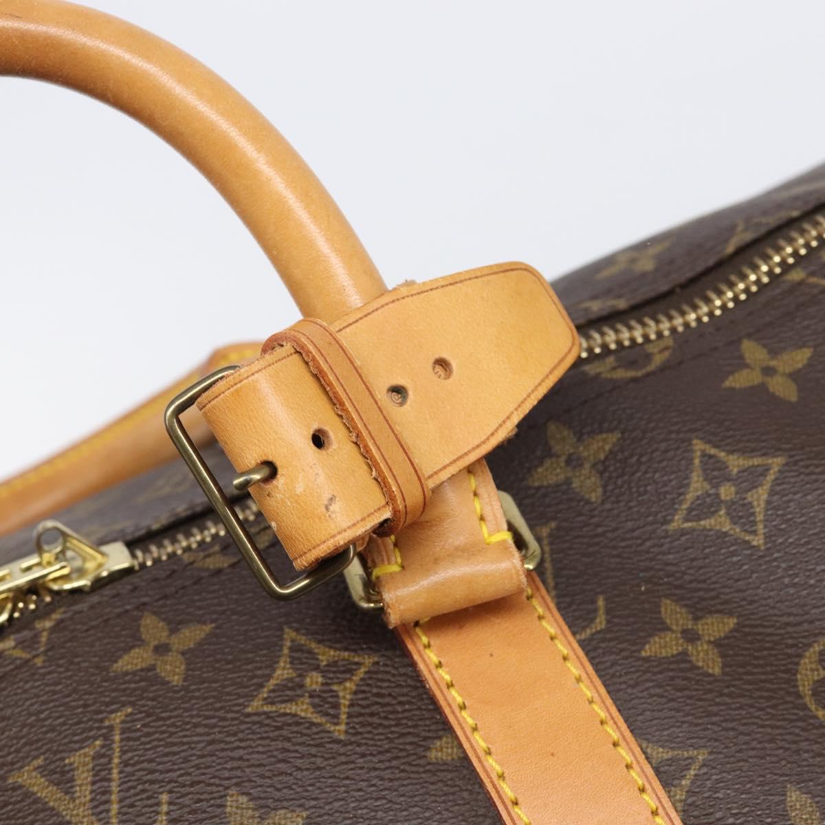 LOUIS VUITTON Monogram Keepall 55 Boston Bag M41424 LV Auth 205835A