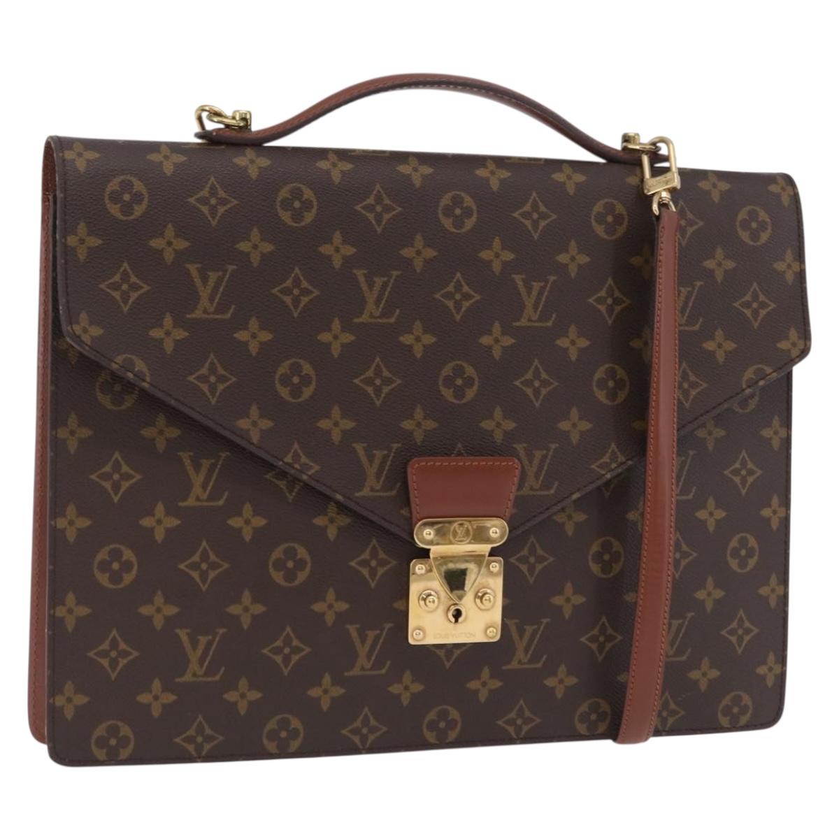LOUIS VUITTON Monogram Porte Documents Bandouliere Bag M53338 LV Auth 205837A