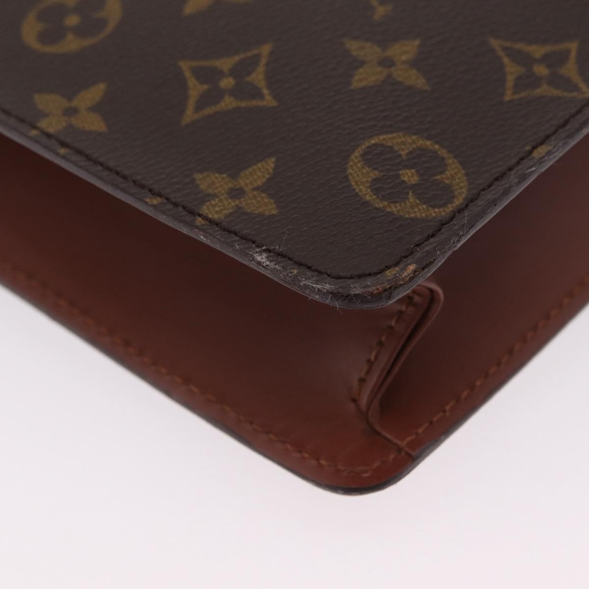 LOUIS VUITTON Monogram Porte Documents Bandouliere Bag M53338 LV Auth 205837A