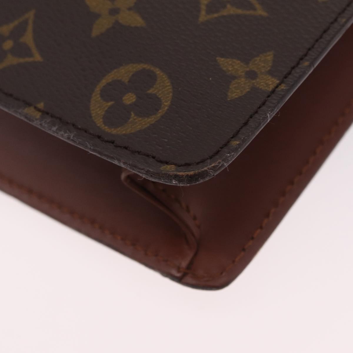 LOUIS VUITTON Monogram Porte Documents Bandouliere Bag M53338 LV Auth 205837A