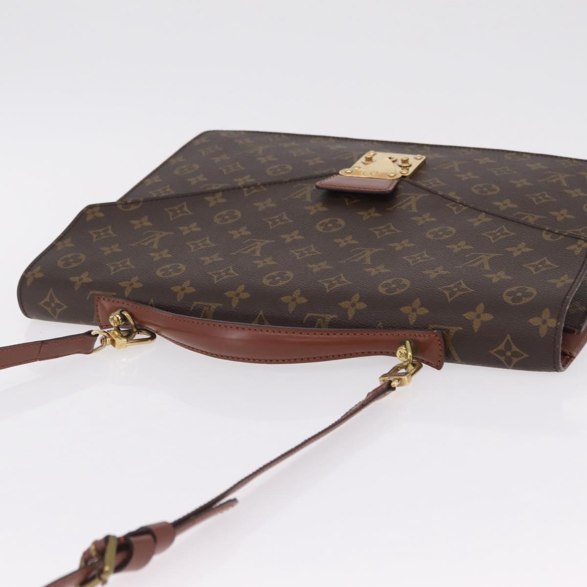 LOUIS VUITTON Monogram Porte Documents Bandouliere Bag M53338 LV Auth 205837A