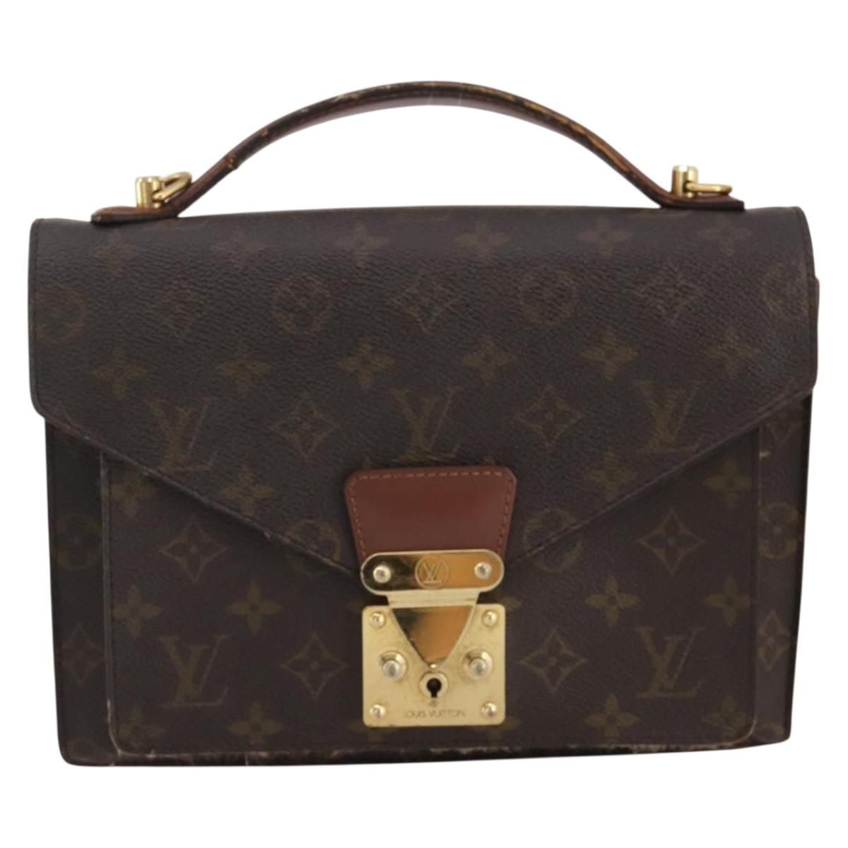 LOUIS VUITTON Monogram Monceau 26 Hand Bag M51187 LV Auth 205840