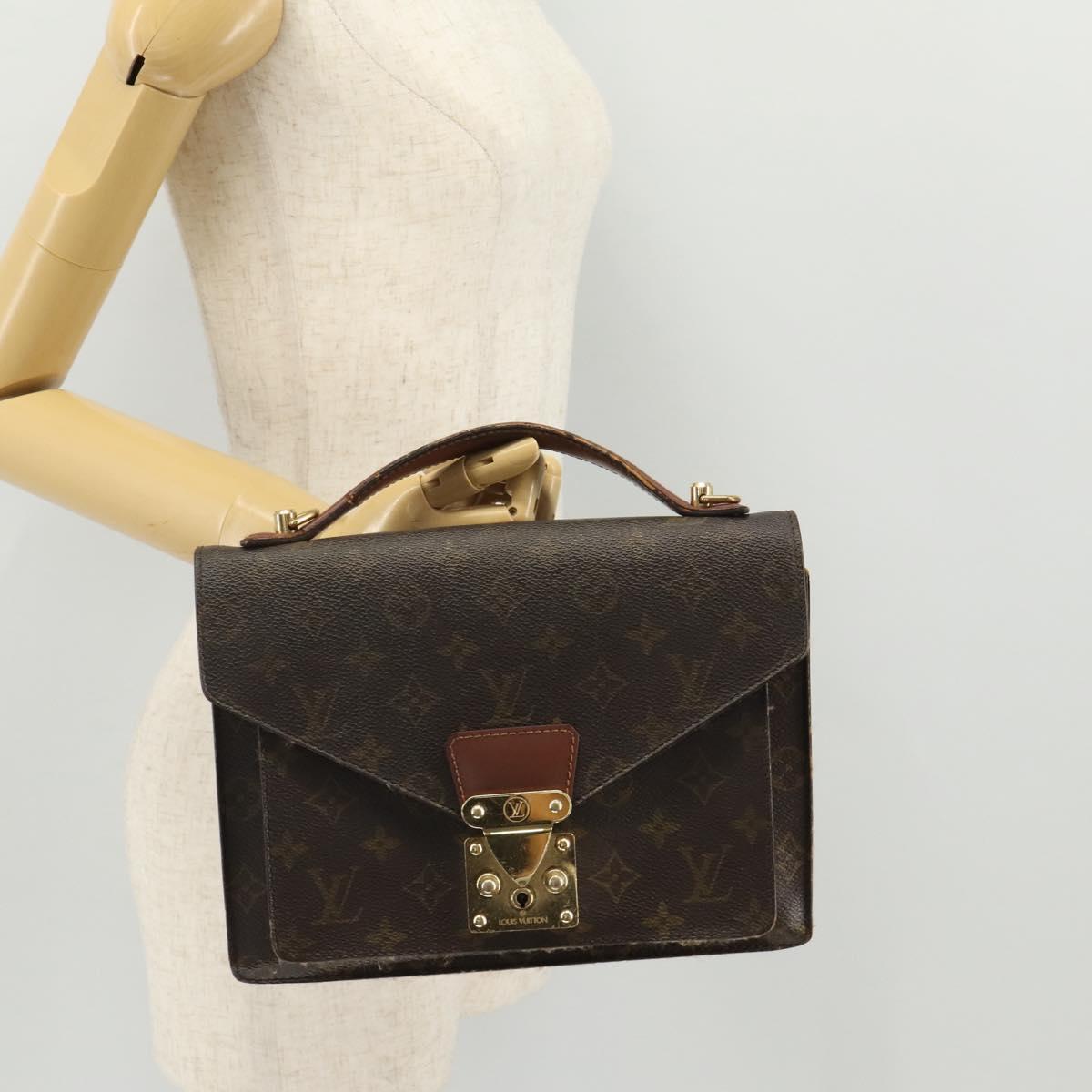 LOUIS VUITTON Monogram Monceau 26 Hand Bag M51187 LV Auth 205840