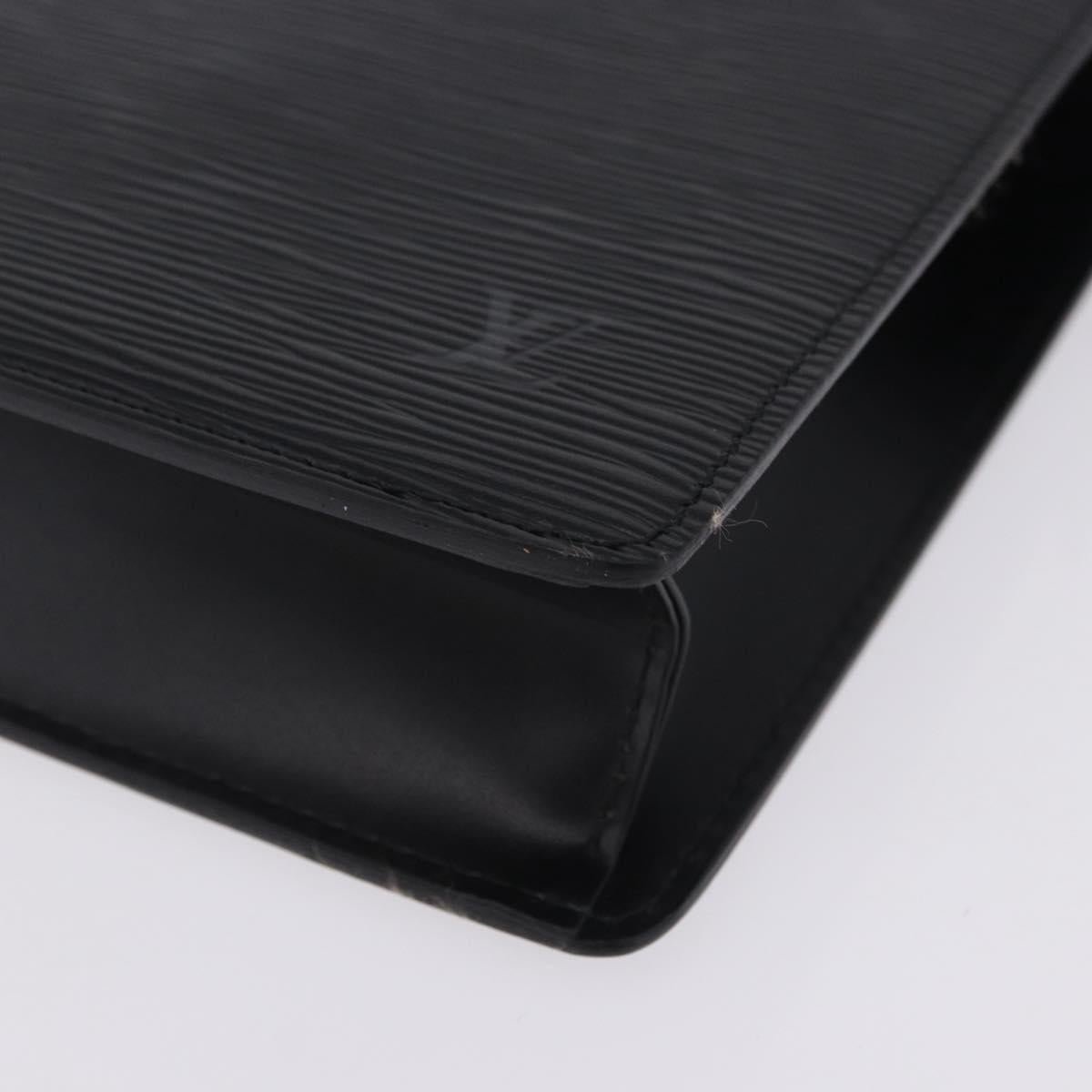LOUIS VUITTON Epi Pochette Homme Clutch Bag Black M52522 LV Auth 205843A