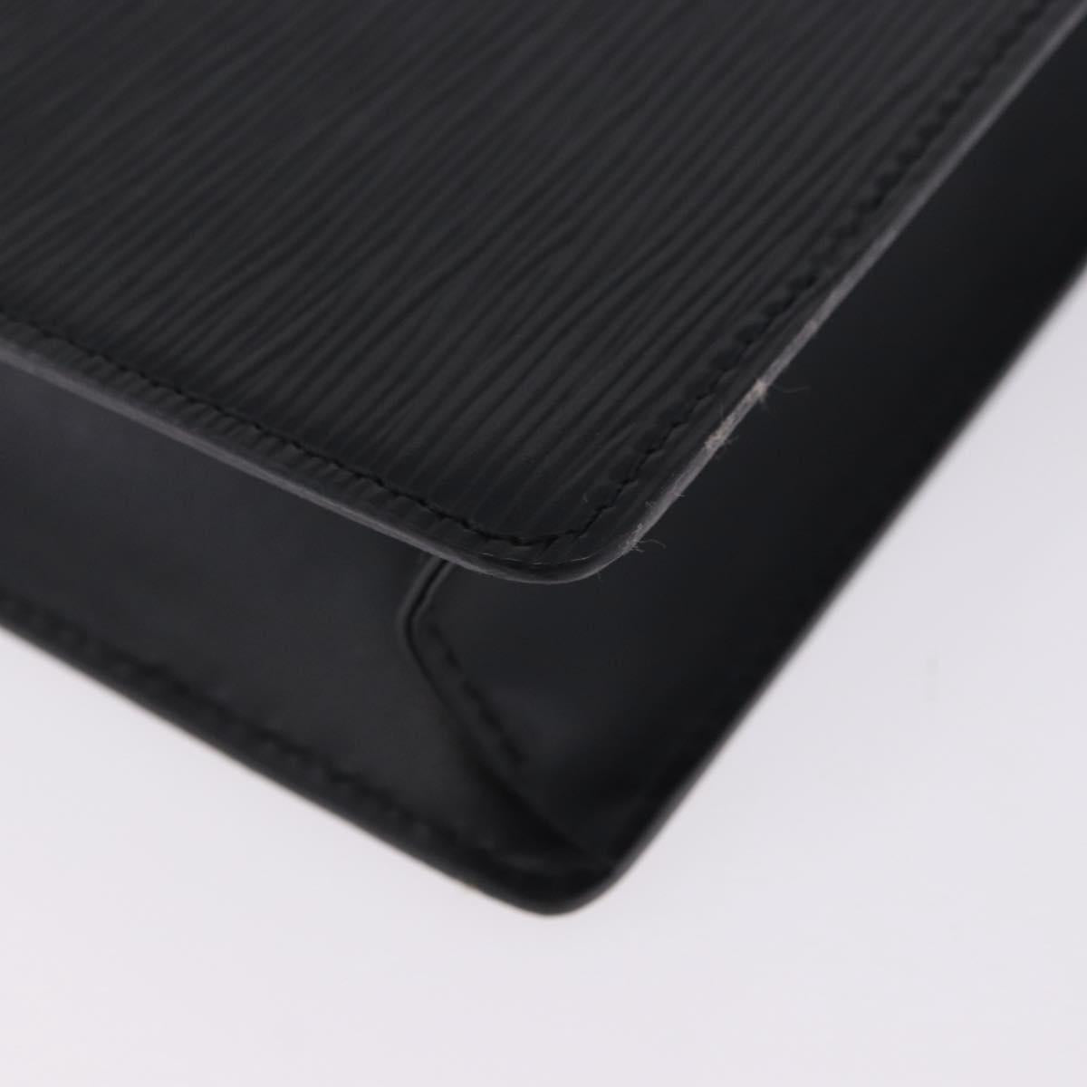 LOUIS VUITTON Epi Pochette Homme Clutch Bag Black M52522 LV Auth 205843A