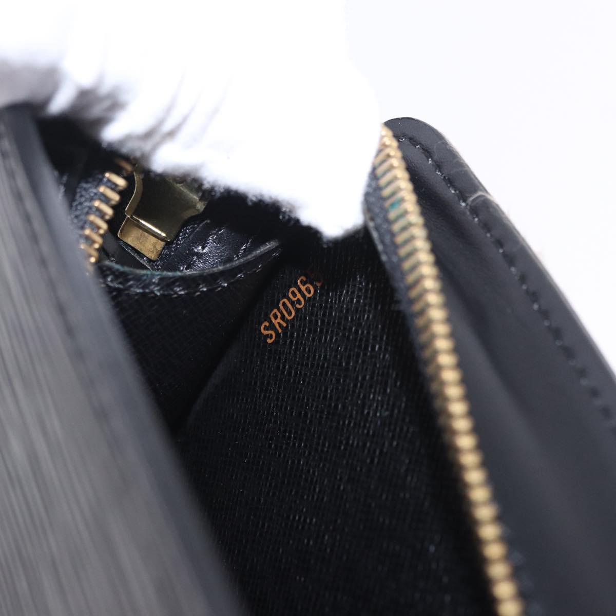 LOUIS VUITTON Epi Pochette Homme Clutch Bag Black M52522 LV Auth 205843A