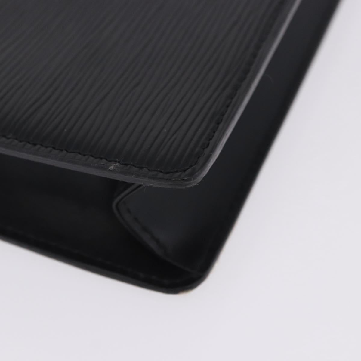 LOUIS VUITTON Epi Pochette Homme Clutch Bag Black M52522 LV Auth 205843A
