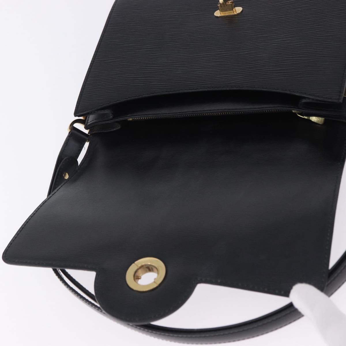 LOUIS VUITTON Epi Free Run Shoulder Bag Black M52402 LV Auth 205844A