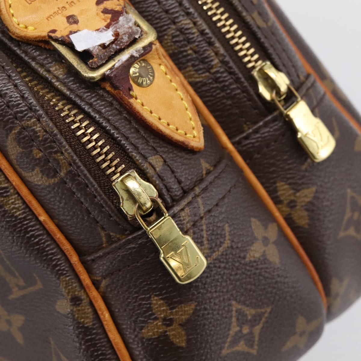 LOUIS VUITTON Monogram Reporter PM Shoulder Bag M45254 LV Auth 205847