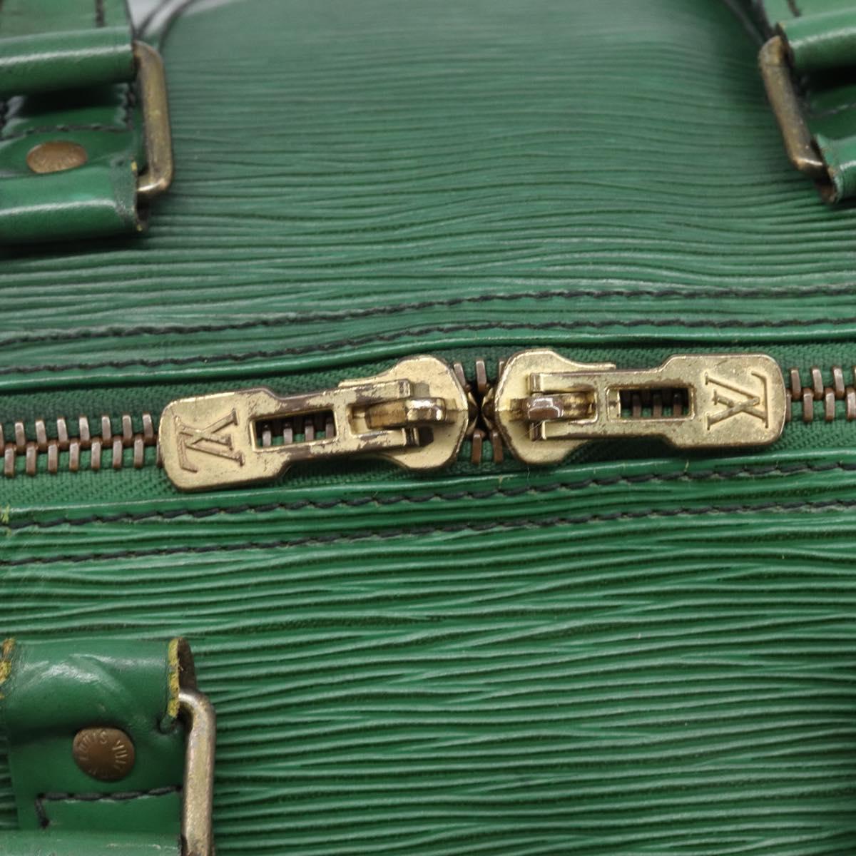 LOUIS VUITTON Epi Keepall 45 Boston Bag Green Keepall 45 LV Auth 205853