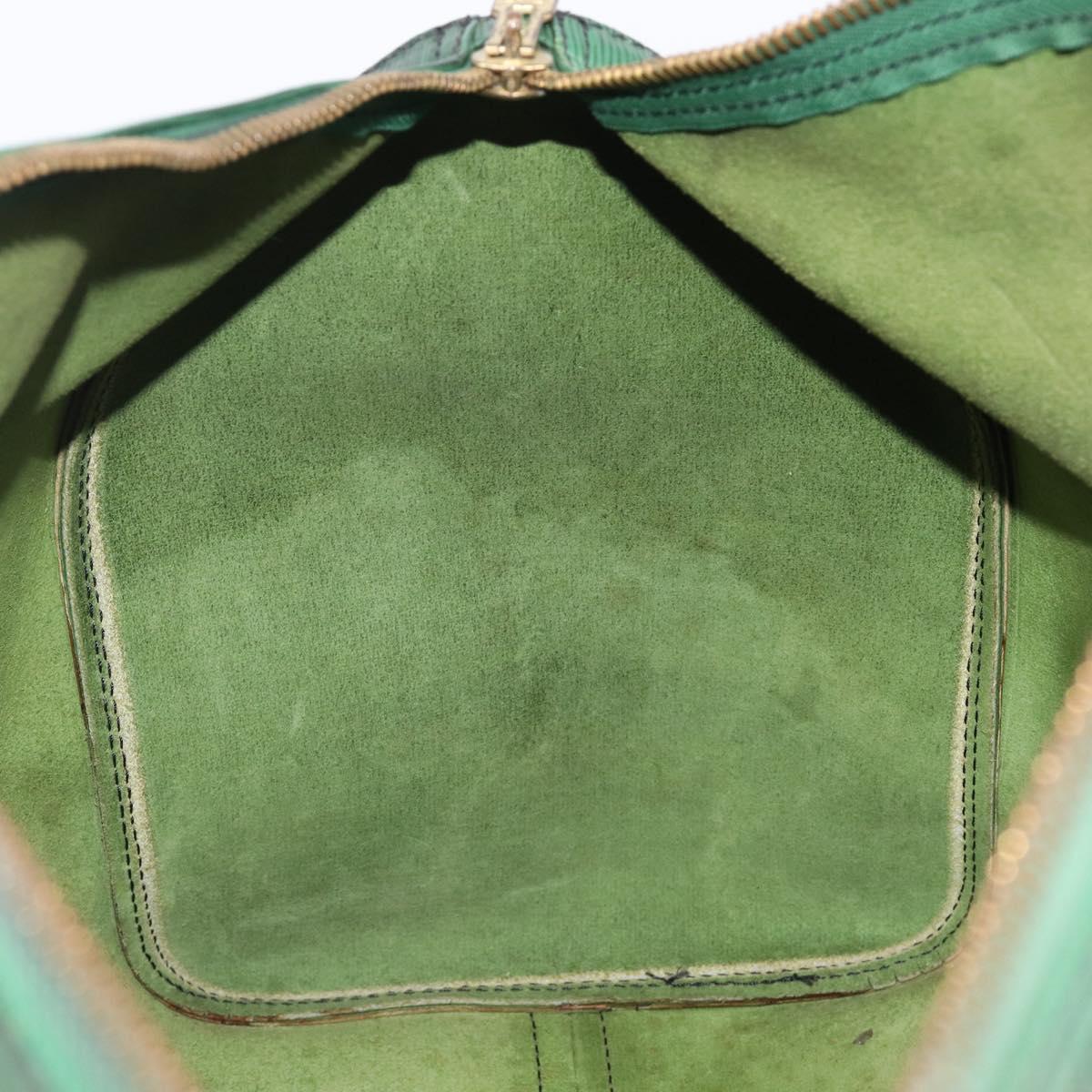LOUIS VUITTON Epi Keepall 45 Boston Bag Green Keepall 45 LV Auth 205853