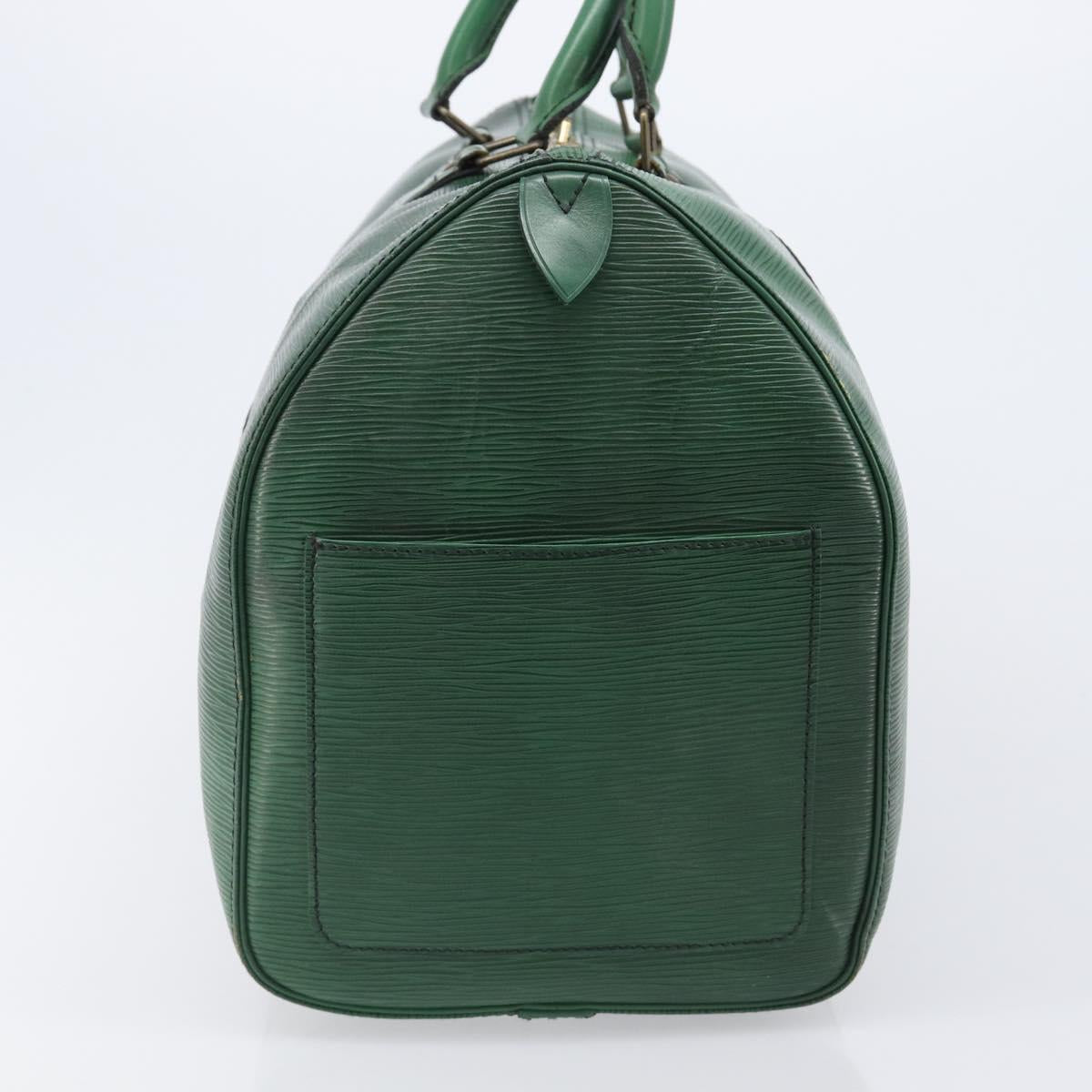 LOUIS VUITTON Epi Keepall 45 Boston Bag Green Keepall 45 LV Auth 205853