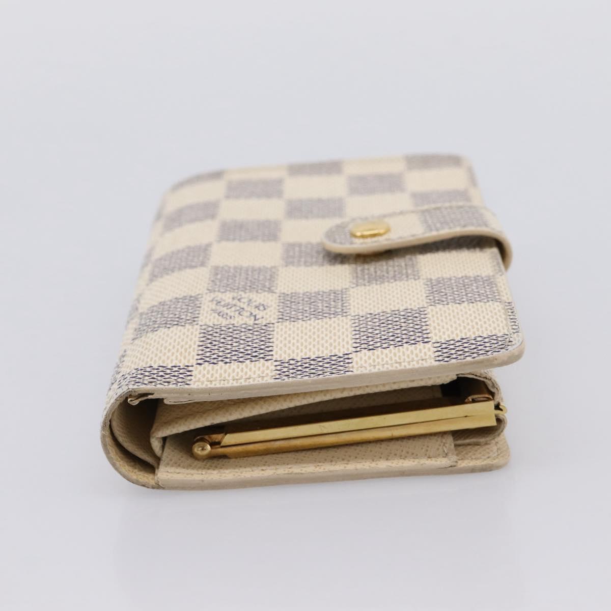 LOUIS VUITTON Damier Azur Portefeuille Viennois Wallet N61676 LV Auth 205857V