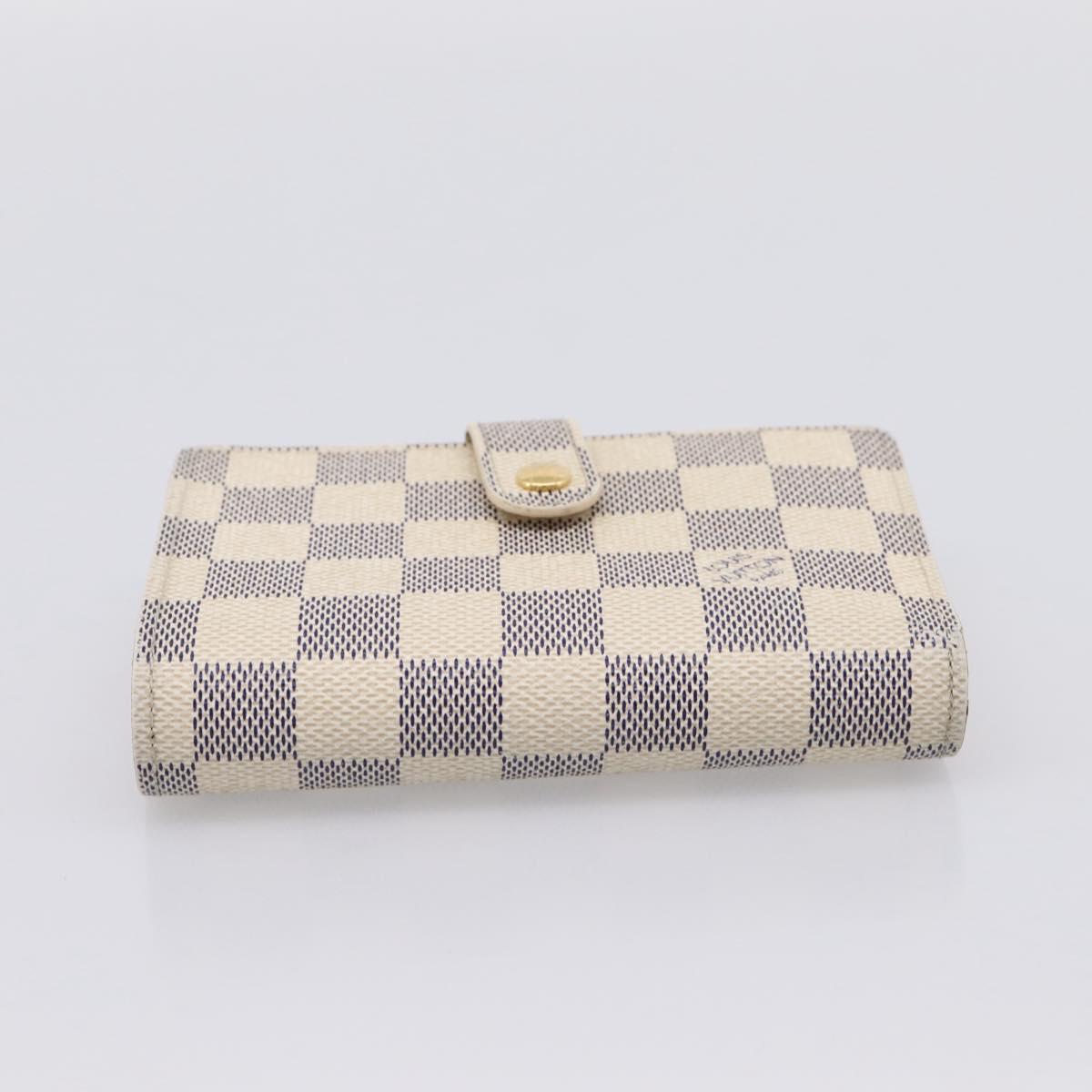 LOUIS VUITTON Damier Azur Portefeuille Viennois Wallet N61676 LV Auth 205857V