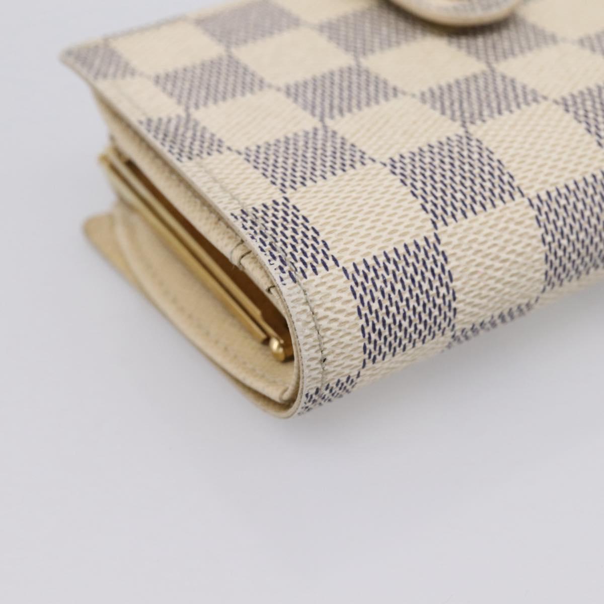 LOUIS VUITTON Damier Azur Portefeuille Viennois Wallet N61676 LV Auth 205857V