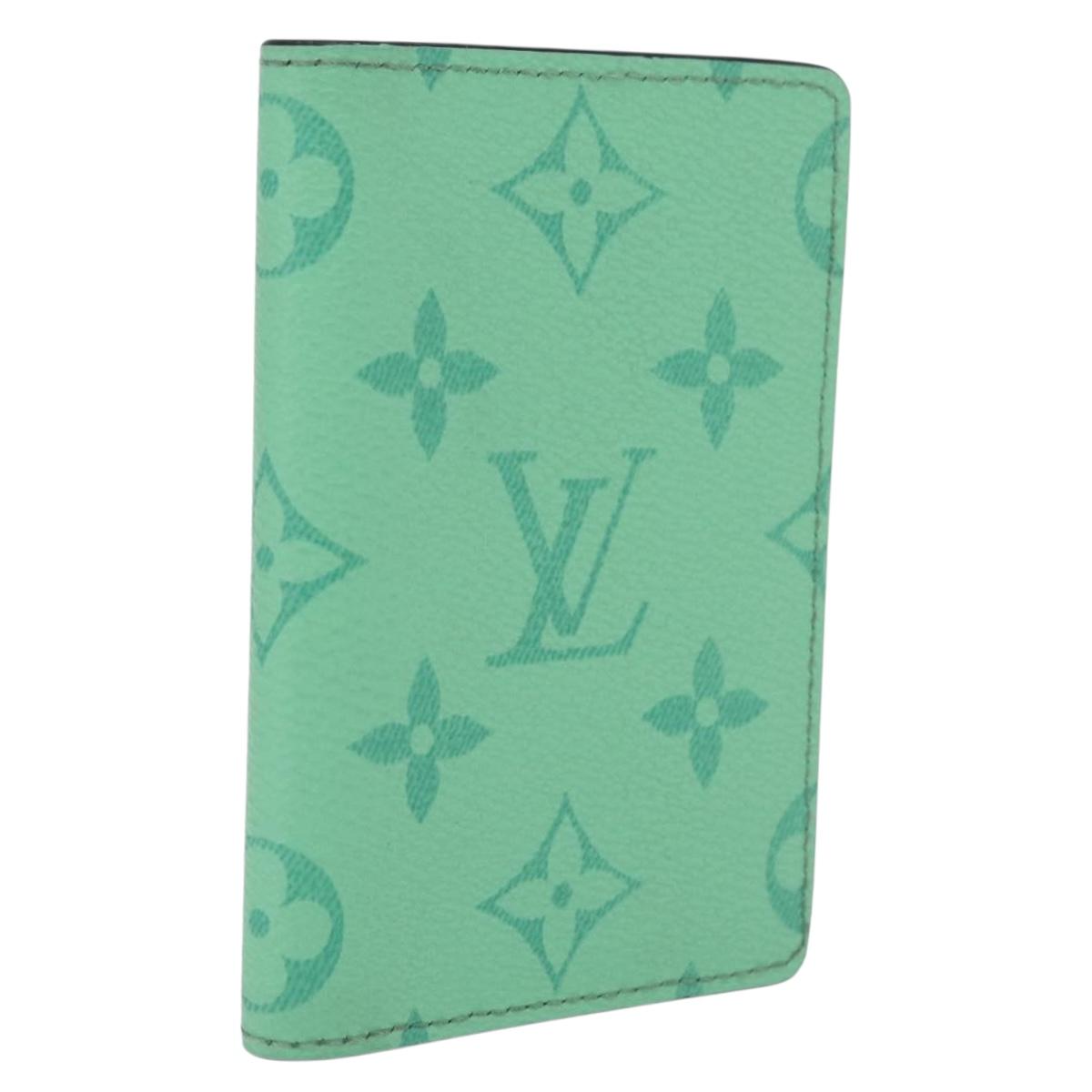 LOUIS VUITTON Organizer Dupoch Card Case Mint Green M27652 LV Auth 205859M