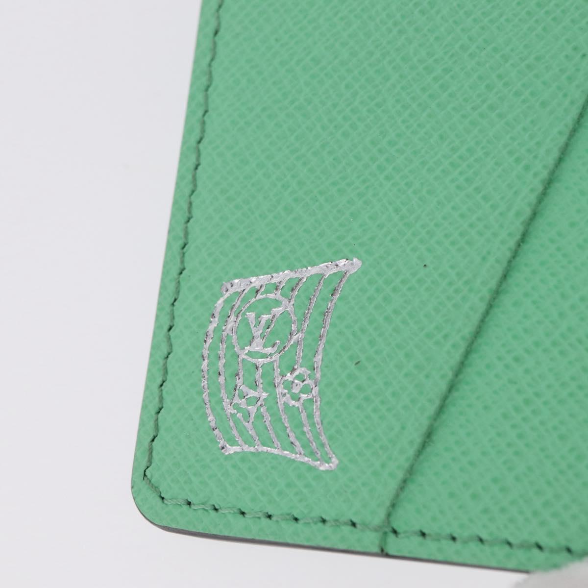 LOUIS VUITTON Organizer Dupoch Card Case Mint Green M27652 LV Auth 205859M