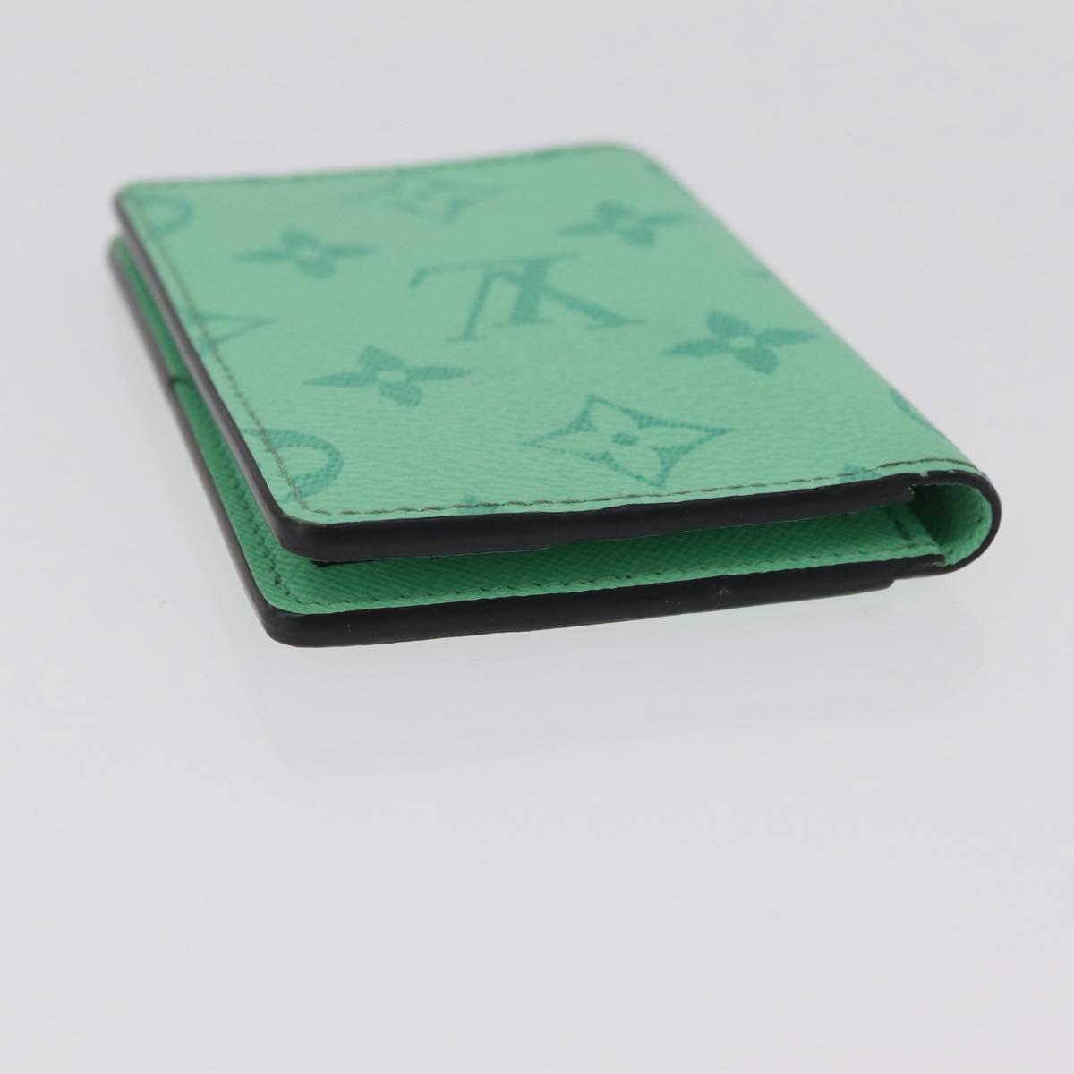 LOUIS VUITTON Organizer Dupoch Card Case Mint Green M27652 LV Auth 205859M