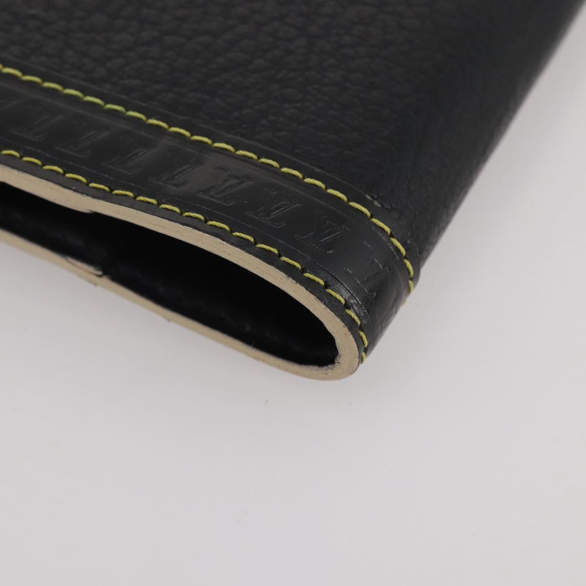LOUIS VUITTON Suhari Agenda PM Partner Planner Leather Black R21031 Auth 205860A
