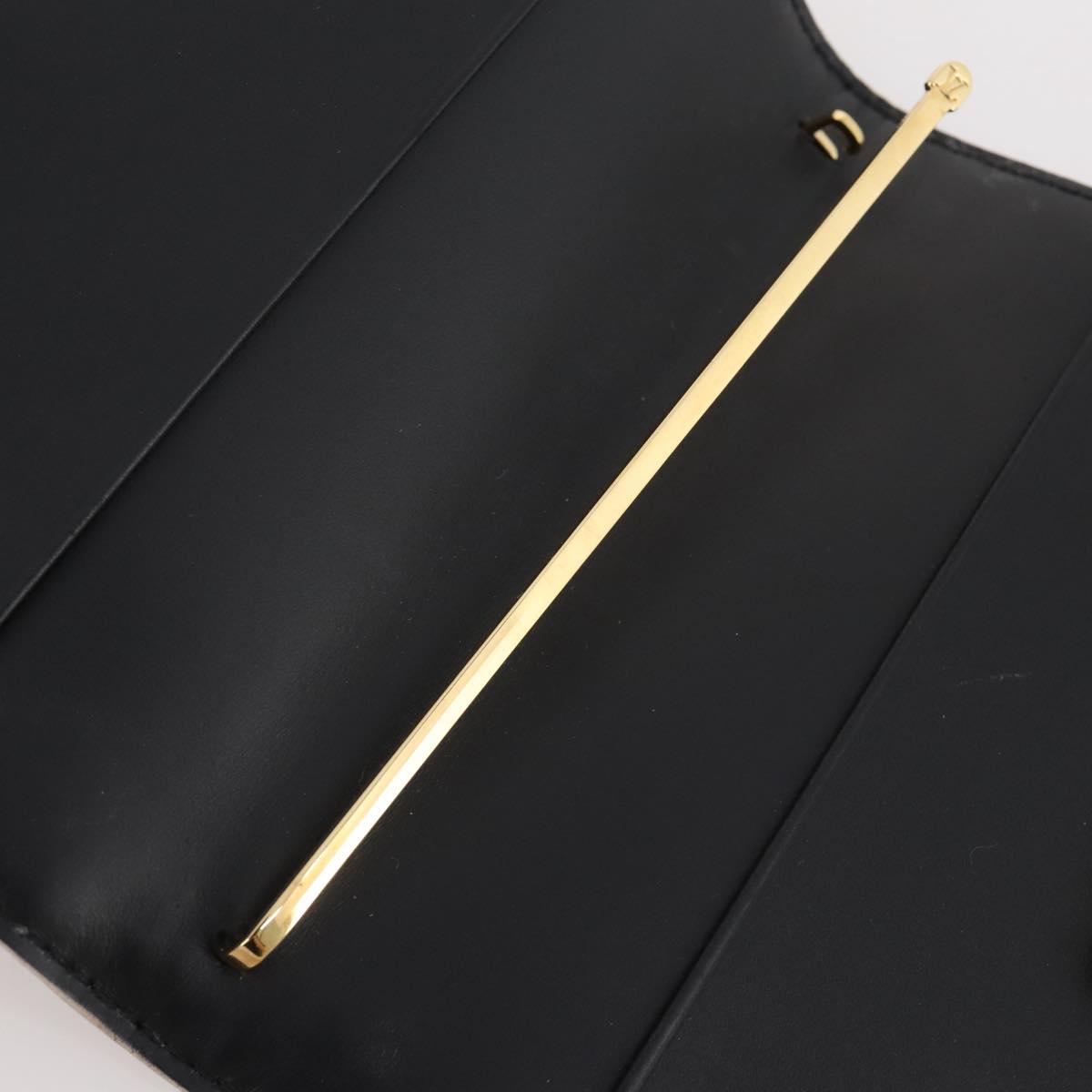 LOUIS VUITTON Suhari Agenda PM Partner Planner Leather Black R21031 Auth 205860A