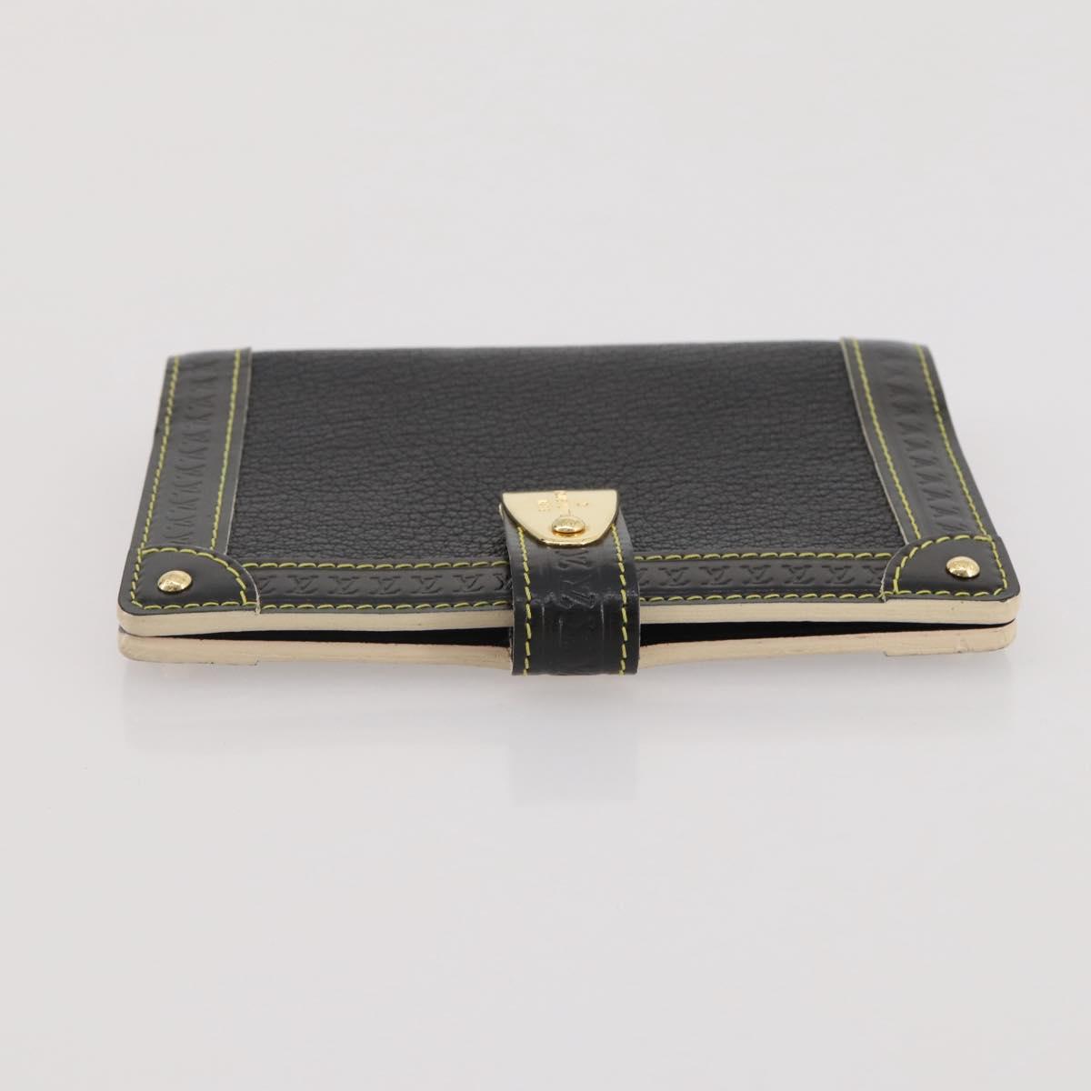 LOUIS VUITTON Suhari Agenda PM Partner Planner Leather Black R21031 Auth 205860A