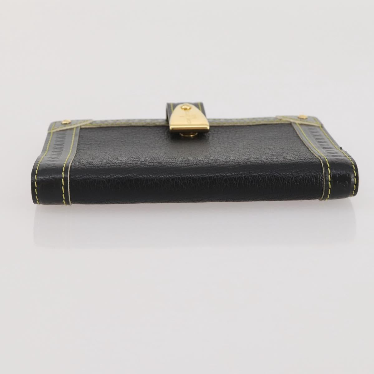 LOUIS VUITTON Suhari Agenda PM Partner Planner Leather Black R21031 Auth 205860A
