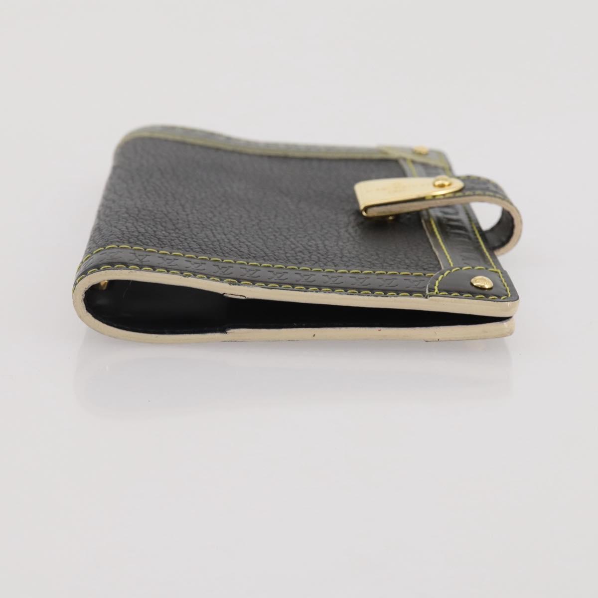 LOUIS VUITTON Suhari Agenda PM Partner Planner Leather Black R21031 Auth 205860A