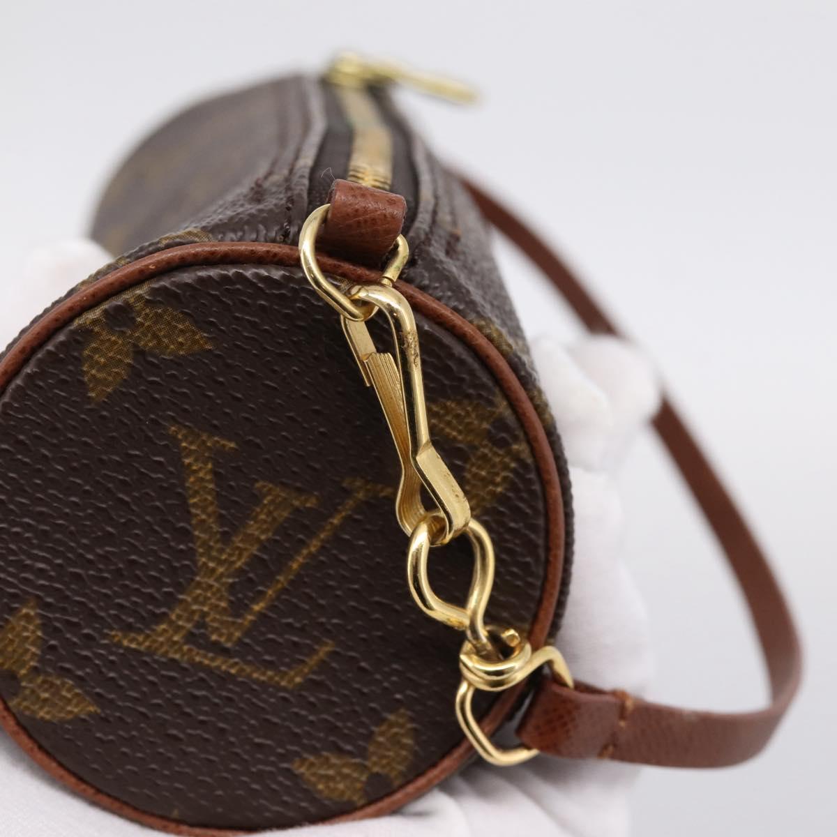LOUIS VUITTON Monogram Papillon Pouch LV Auth 205861V