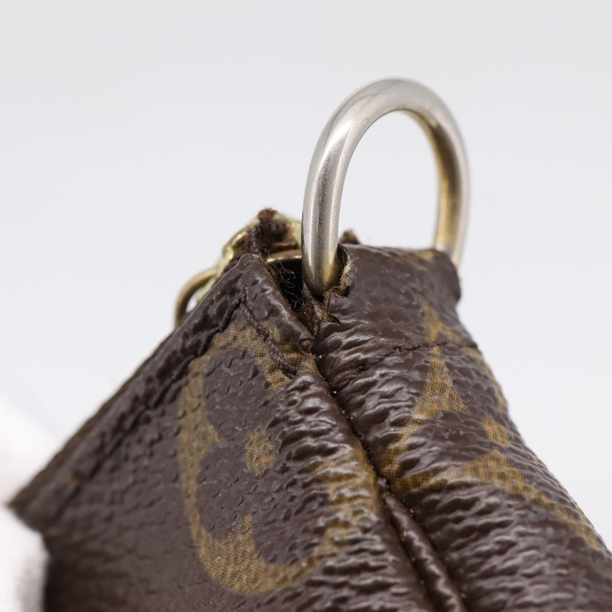 LOUIS VUITTON Monogram Mini Pochette Accessoires Pouch M58009 LV Auth 205864